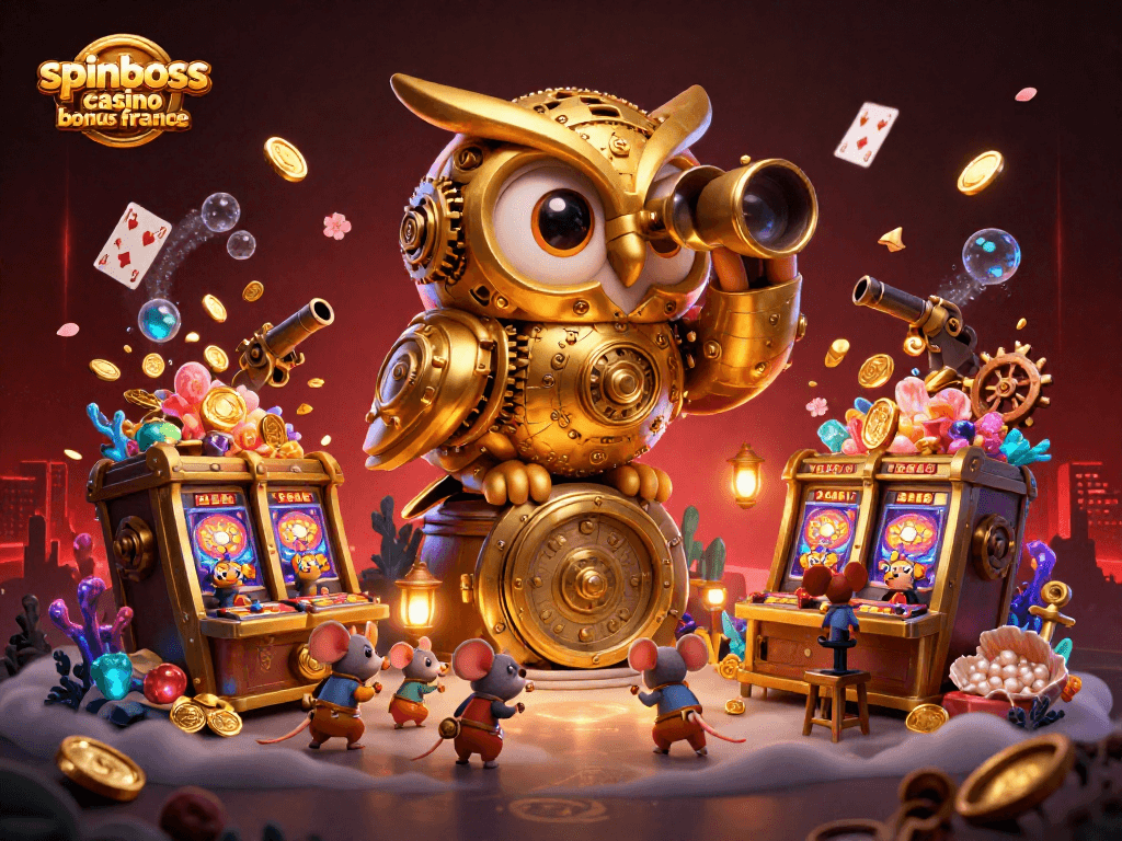 Profitez du bonus SpinBoss Casino France avec des machines à sous colorées et des aventures ludiques.