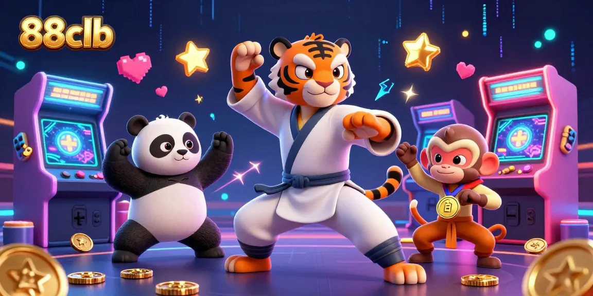 Experience thrilling gameplay at 88clb with our lively 3D casino illustration