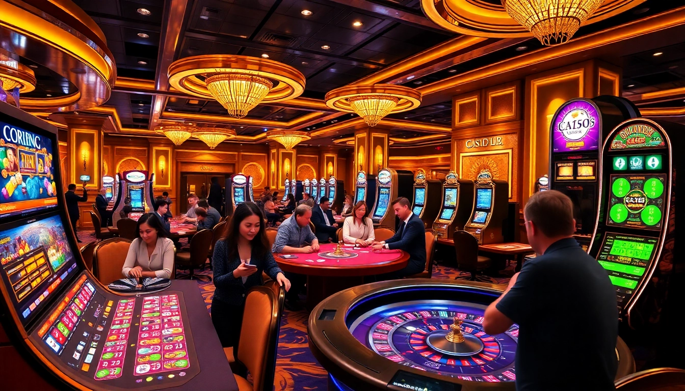 C168 casino players enjoying an exciting game at the poker table with vibrant chips and cards.