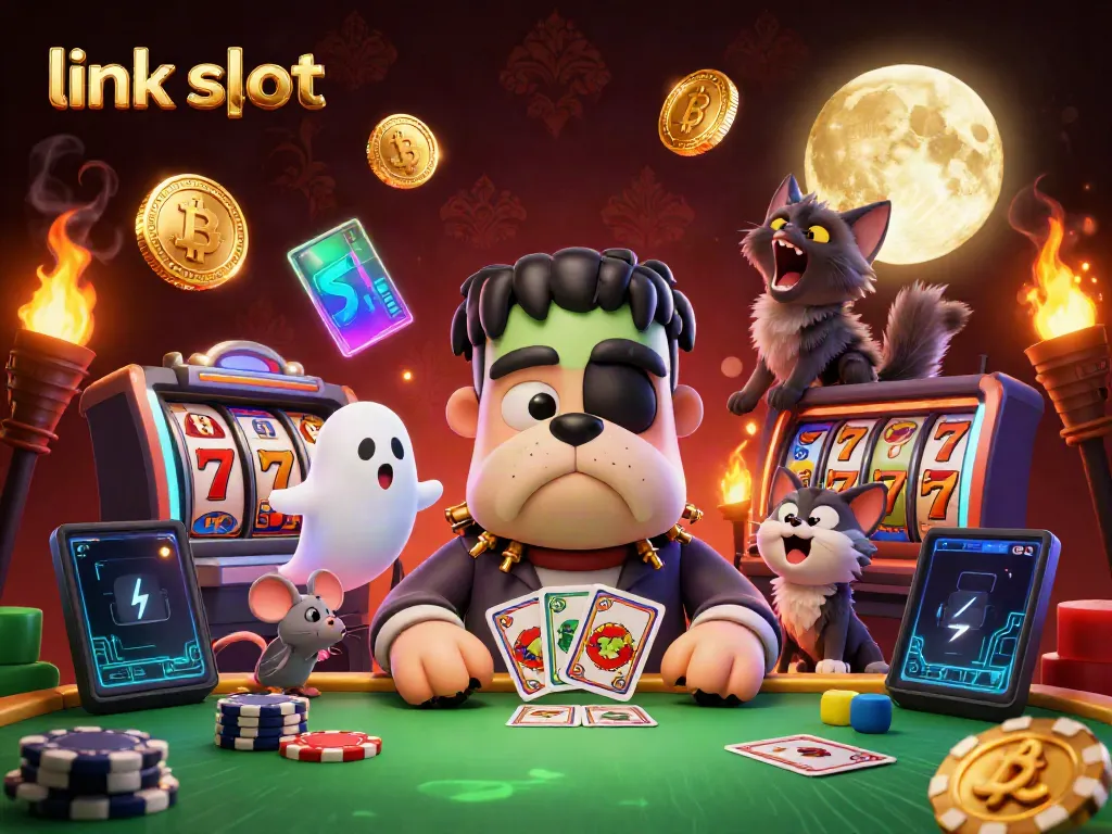 Engage with thrilling slot games at link slot, featuring vibrant characters and dynamic casino elements.